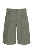 Jacquemus Pleated Cotton-twill Shorts