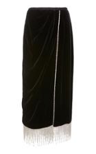 Markarian Exclusive Salviati Crystal-embellished Velvet Skirt