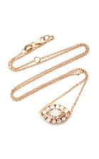 Moda Operandi Shay 18k Rose Gold Marquise Evil Eye Necklace