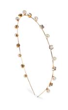 Jennifer Behr Ines Crystal And Pearl-embellished Headband