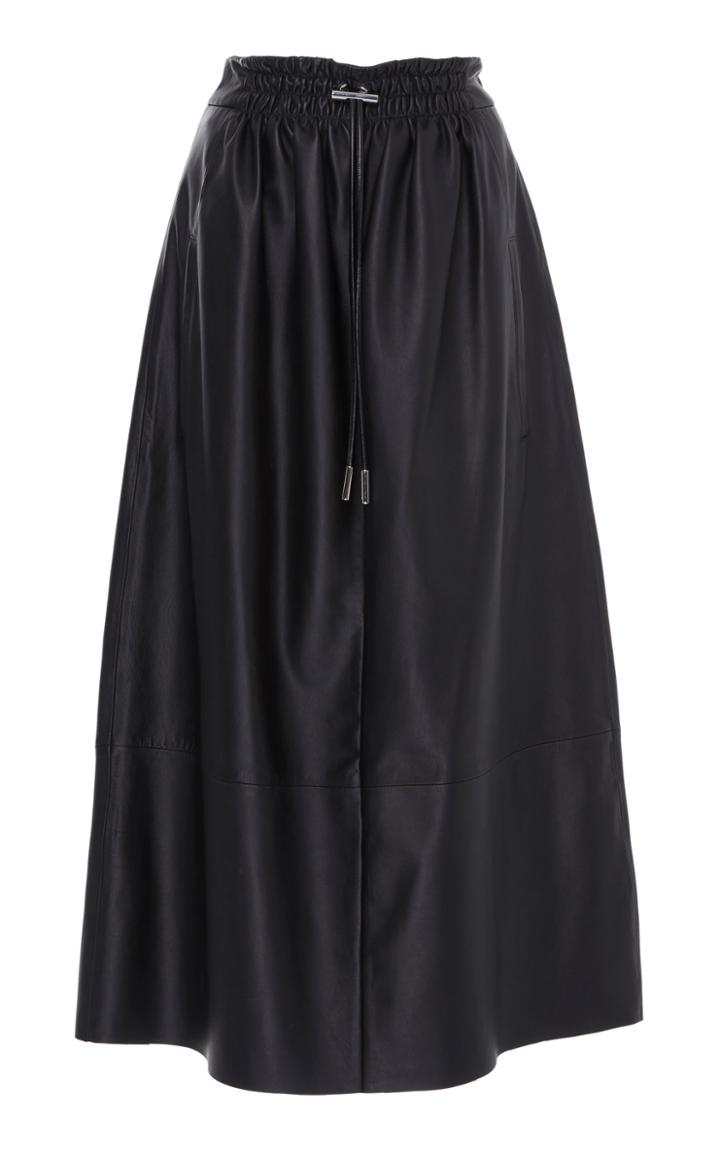 Tibi Leather Skirt