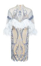 Patbo Beaded Cape Mini Dress