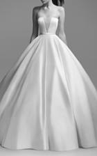 Alex Perry Bride Lindsey Strapless Satin Gown