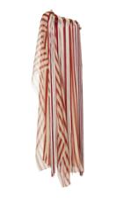 Monse Striped Fringe Silk Chiffon Caftan
