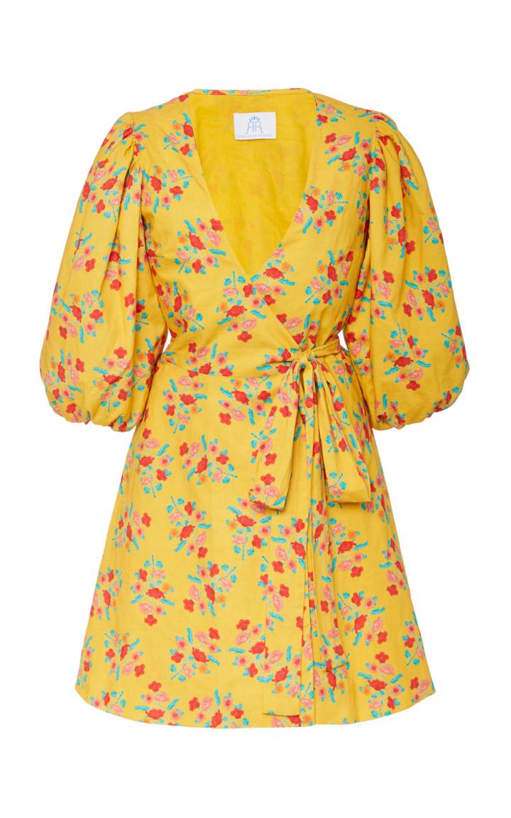 Moda Operandi Rebecca De Ravenel Thank You Very Much Floral-print Cotton Wrap Dress