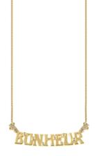 Moda Operandi Marlo Laz 14k Yellow Gold Bonheur Nameplate Necklace