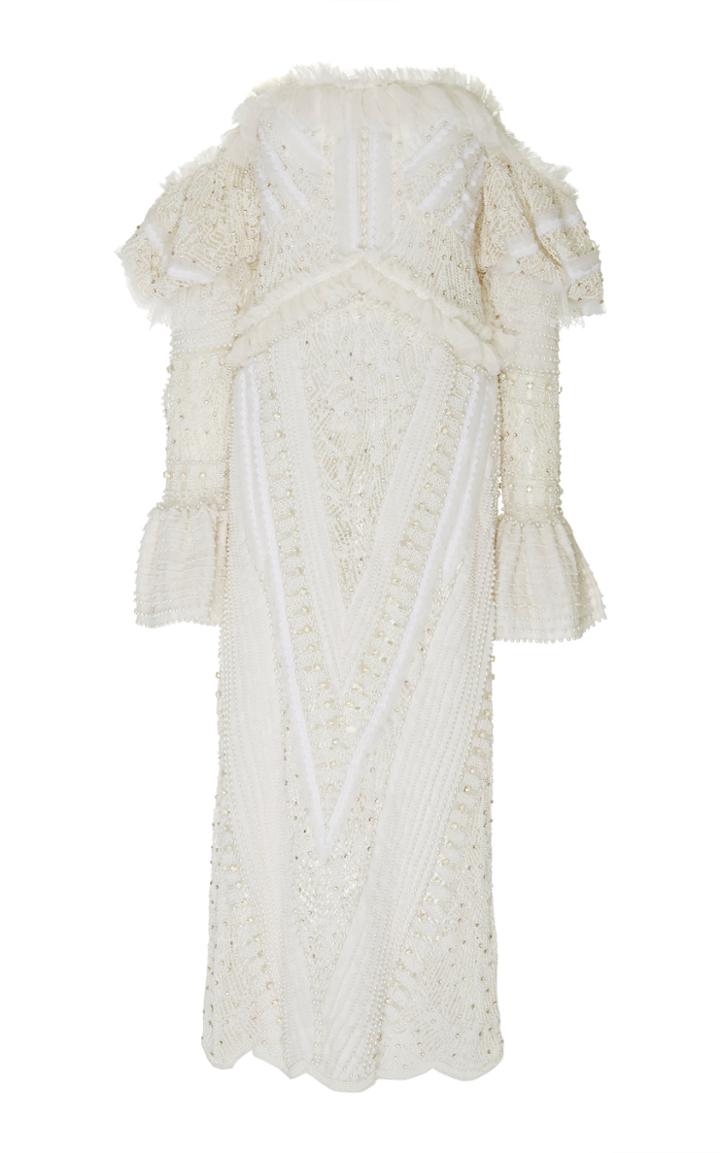 Jonathan Simkhai Embellished Pearl Dress