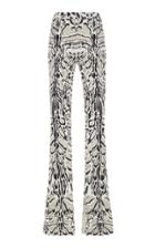Roberto Cavalli Knit Animal Print Flare Pant