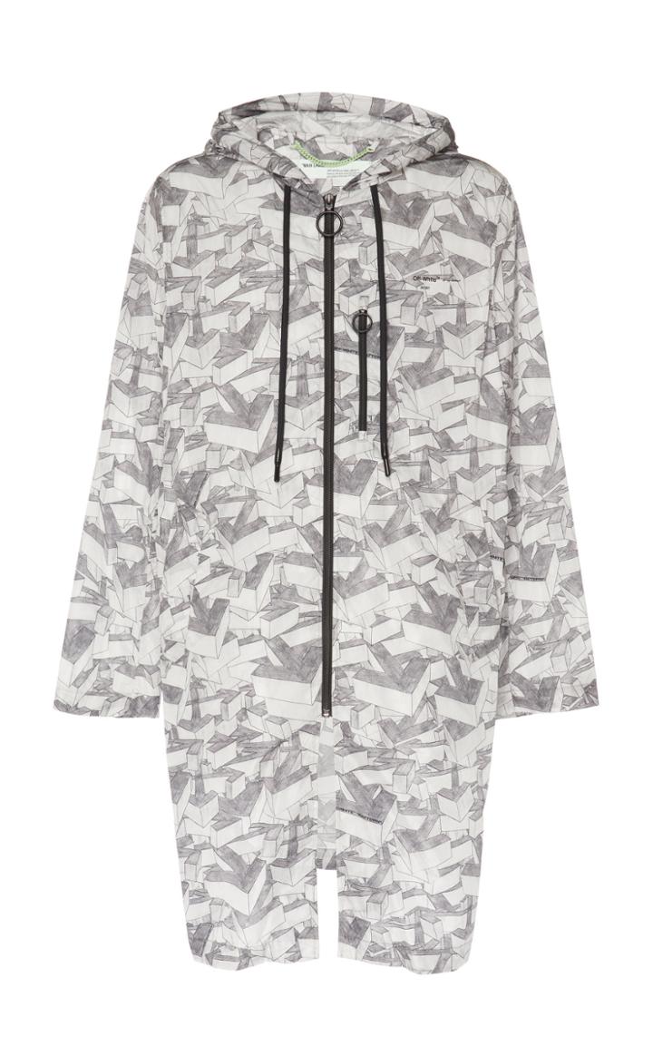Off-white C/o Virgil Abloh Arrows Pattern Raincoat