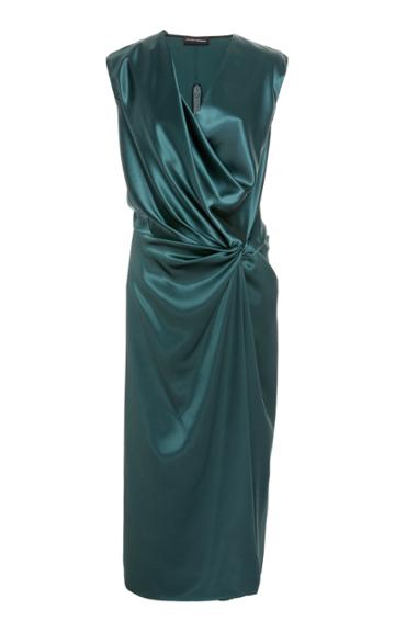 Narciso Rodriguez Bias Silk Tie Dress Size: 40