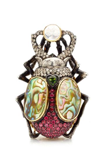 Moda Operandi Sylvie Corbelin 18k Yellow Gold Lucky Lucane Ring