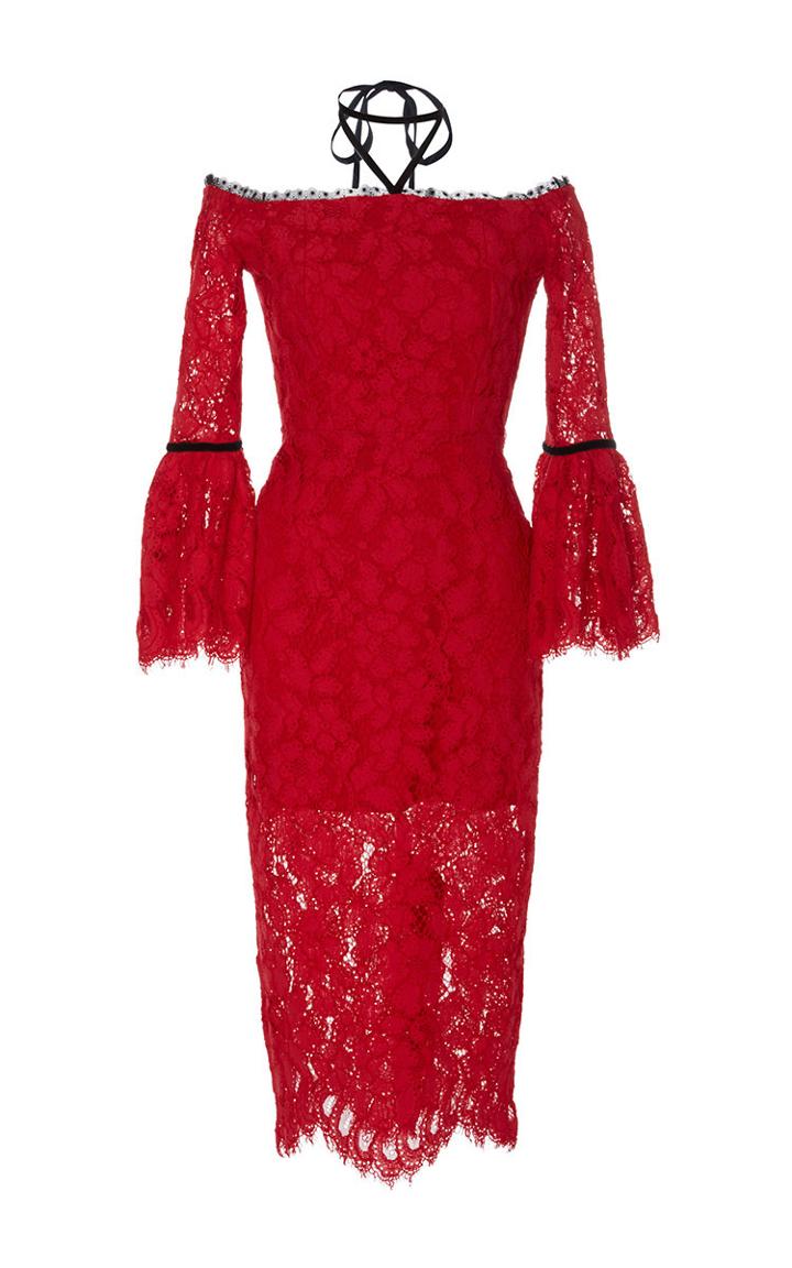 Alexis Odette Halter Lace Dress