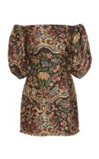 Etro Off-the-shoulder Paisley Jacquard Dress