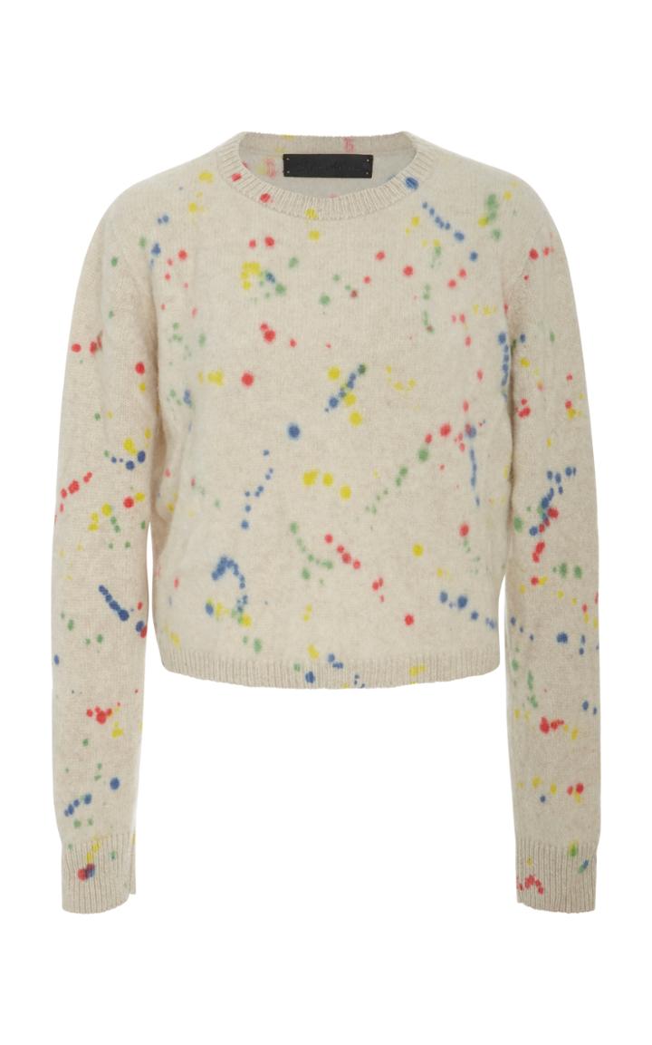 The Elder Statesman Cropped Cashmere Sweater