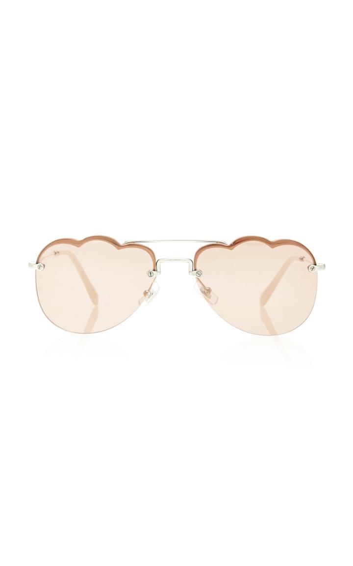 Moda Operandi Miu Miu Aviator-style Metal Sunglasses
