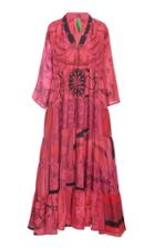 Moda Operandi Rianna + Nina Exclusive One Of A Kind Dyed Printed Volant Dress