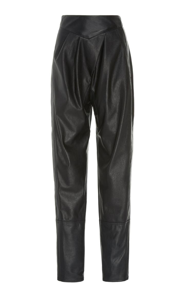 Johanna Ortiz Crossing Legacies Leather Tapered Pants