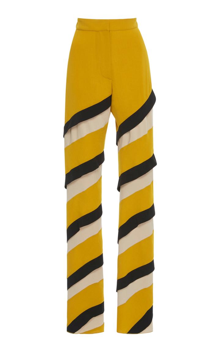 Loewe High-rise Spiral Straight-leg Trousers