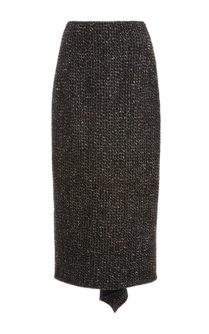 Rosetta Getty Godet Back Wool Skirt