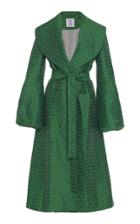 Rosie Assoulin Patterned Jacquard Linen-blend Trench Coat