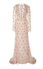 Bibhu Mohapatra Feather And Ruby Detailed Gown