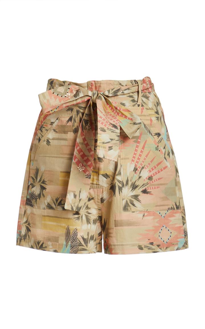 Moda Operandi Chufy Nanuk Printed Cotton Cavas Shorts