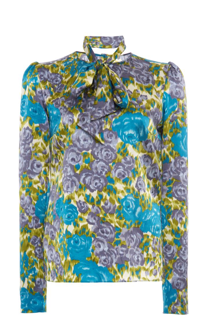 Moda Operandi Luisa Beccaria Pussy-bow Printed Blouse