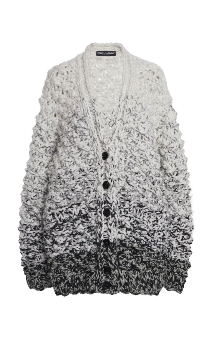 Moda Operandi Dolce & Gabbana Ombre Crochet-knit Cardigan