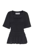 Molly Goddard Elba Smocked Cotton T-shirt