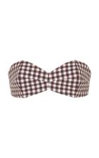 Moda Operandi Michael Kors Collection Gingham Cotton Bandeau Size: 2