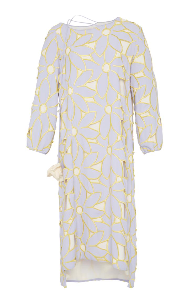 Marni Floral Eyelet Dress