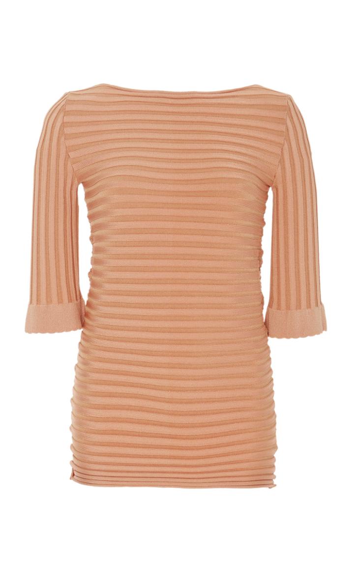 Pepa Pombo Alamitos Stripe Boatneck Top
