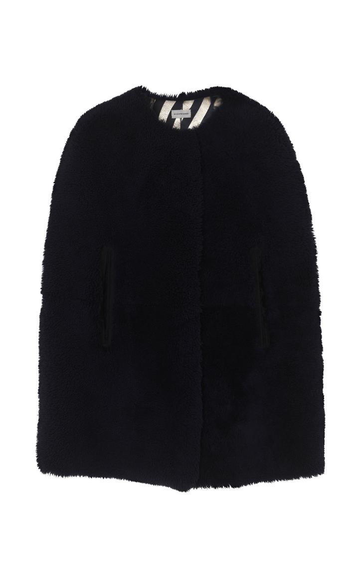 By Malene Birger Kimberly Shearling Reversible Poncho