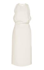 Helmut Lang Slit Crepe Midi Dress