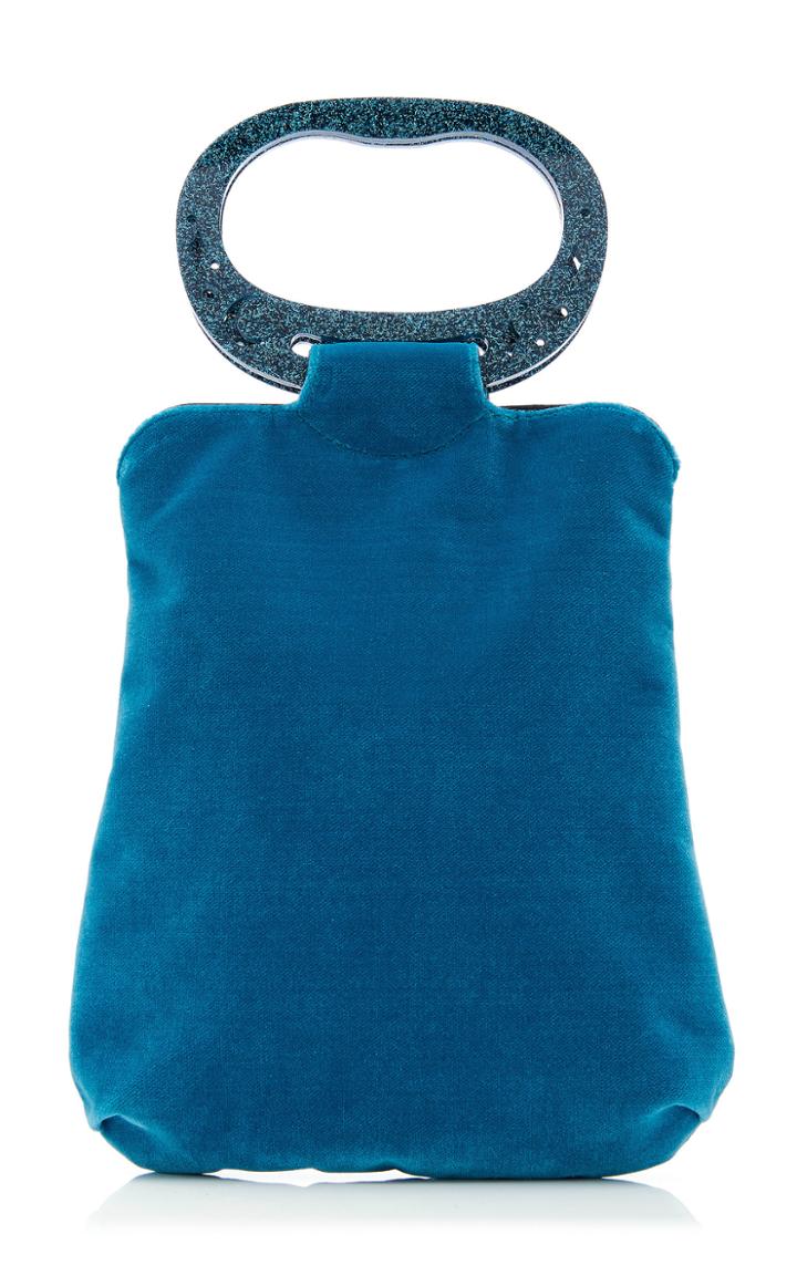 Edie Parker Grab Velvet Bag