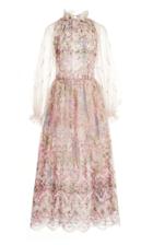 Moda Operandi Luisa Beccaria Embroidered Tulle Dress