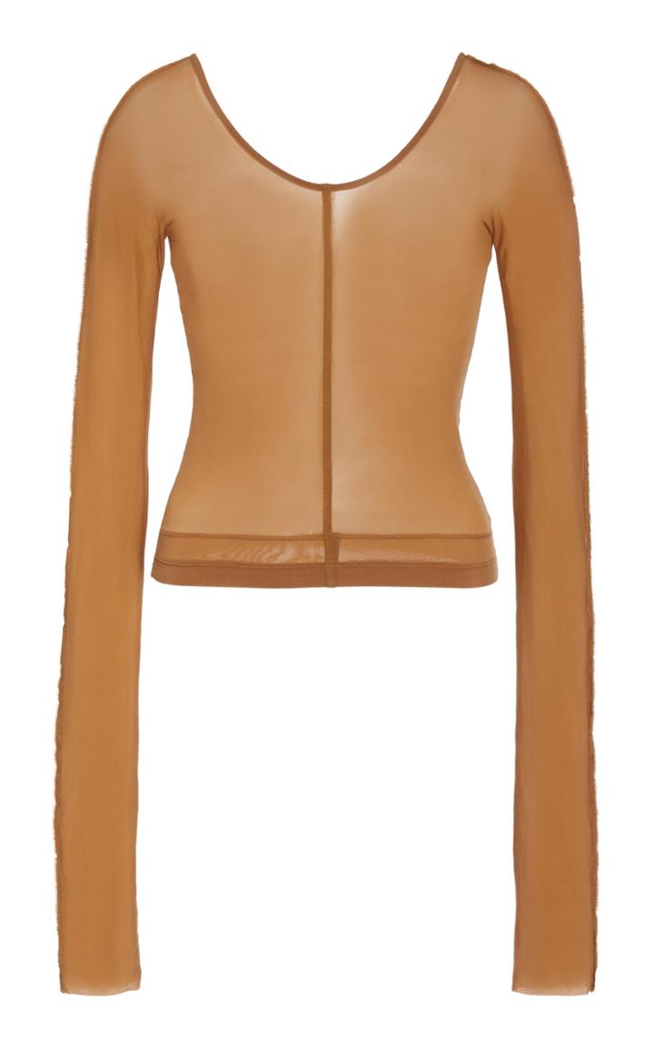 Moda Operandi Helmut Lang Sheer Crewneck Top Size: S