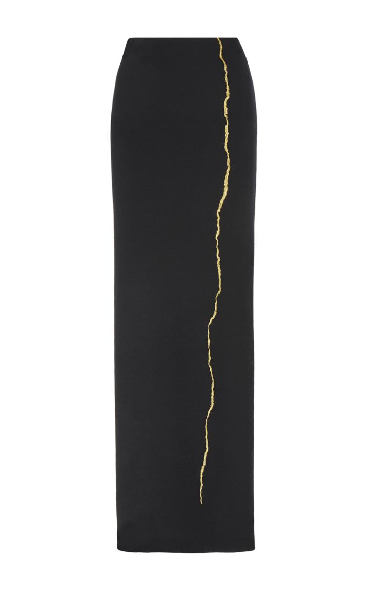 Haider Ackermann Embroidered Jersey Skirt