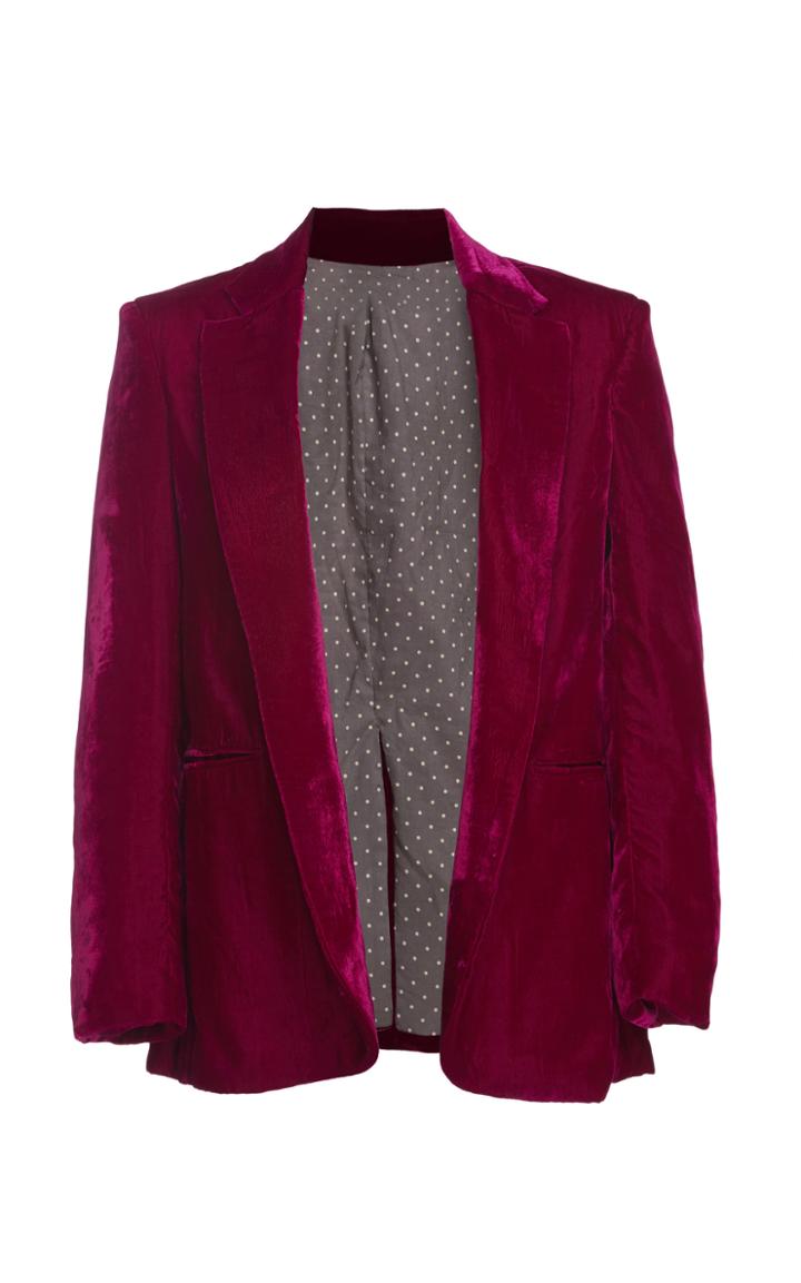 Alix Of Bohemia Limited Edition Nico Silk Velvet Blazer