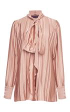 Martin Grant Bow Tie Long Sleeve Blouse