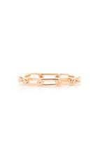 Walters Faith Rose-gold Chain Link Ring Size: 6.5