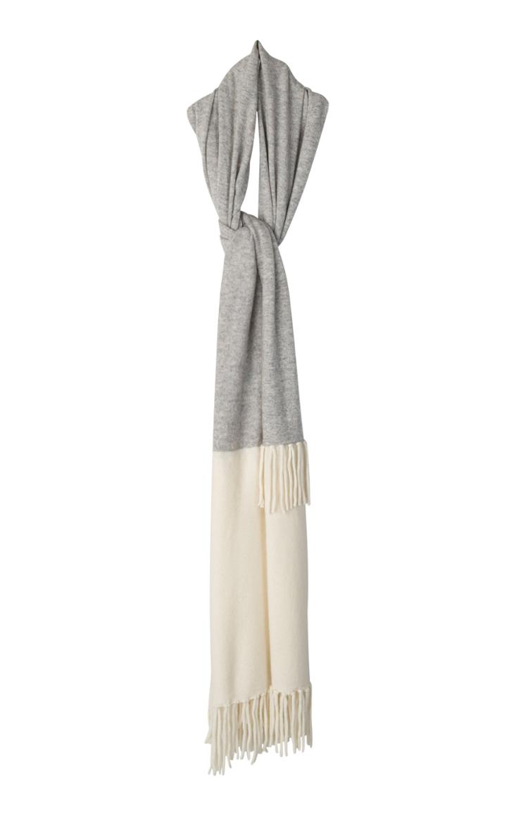 Tuinch Two-tone Fringed Scarf