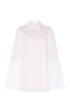 Monographie Pleated Flare Long Sleeve Top