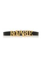 Rodarte Logo Embellished Leather Belt