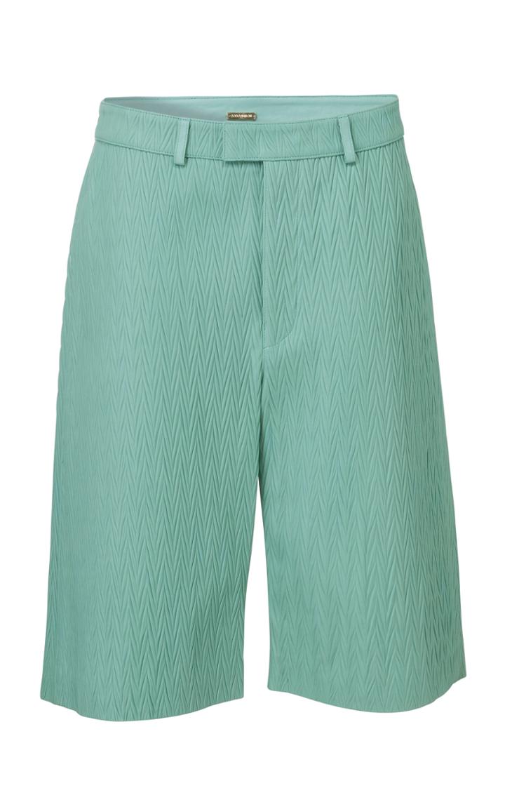 Moda Operandi Dodo Bar Or Inger Leather Bermuda Shorts