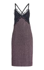 Christopher Kane Lace-trimmed Crystal Mesh Midi Dress