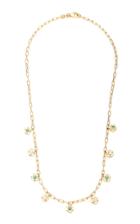 Ark Mini Gateways 18k Gold Diamond And Emerald Necklace