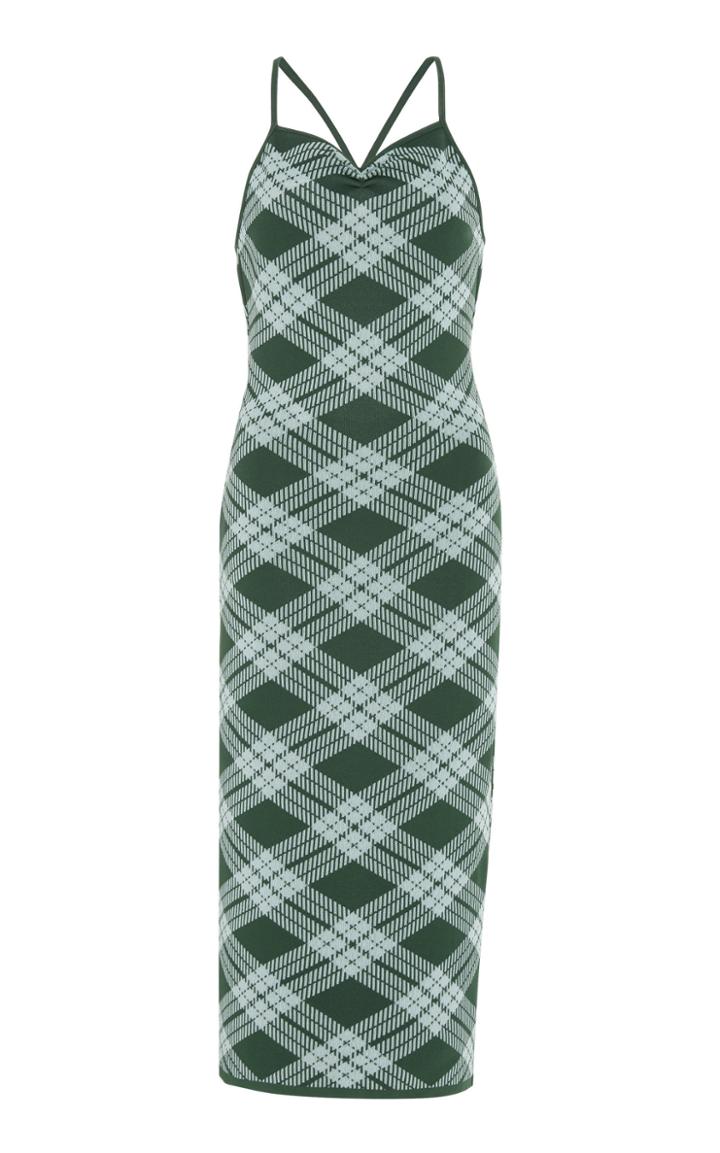 Alexachung Plaid Midi Dress