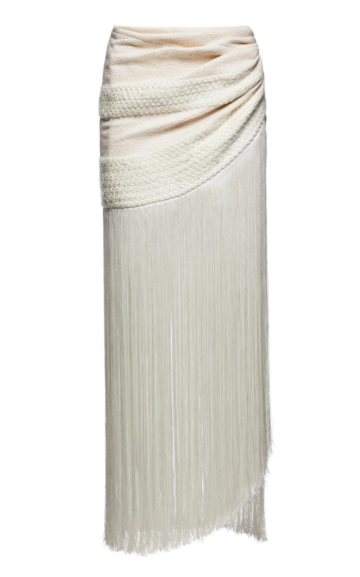 Magda Butrym Coro Cotton-blend Fringe Skirt