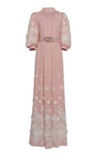 Andrew Gn Lace Embroidered Gown